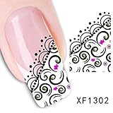 3D Nail Art Tips Stickers False Nail Design Manicure Decals Nail Art Water Nail Art Decal / Tattoo / Sticker