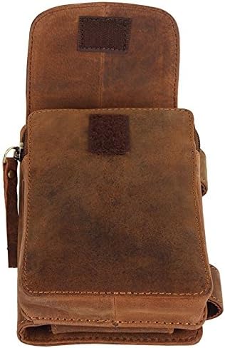 Vintage Travel Wallet Leather Pouch Crossbody Bag for Men Women Cross body Travel Kit for your iphone,money,keys,cosmetics and cards.