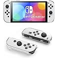 LNtech [Upgraded version] 3 in 1 Dockable Crystal Clear Cover Case Screen Protector Compatible with Nintendo Switch OLED Model 2021 and Joy-Con Controller