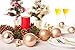 AMS 100-Pack Assorted Xmas Balls Shatterproof Christmas Ornaments Set with Reusable Hand-Help Gift Boxes (Champagne)