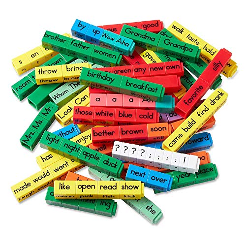 hand2mind Reading Rods Sentence Construction Linking Cubes, Word Blocks