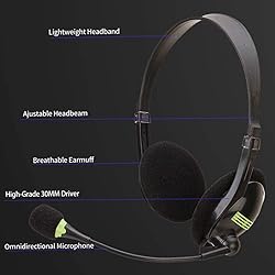 Headset with Mic Noise Cancelling & Audio