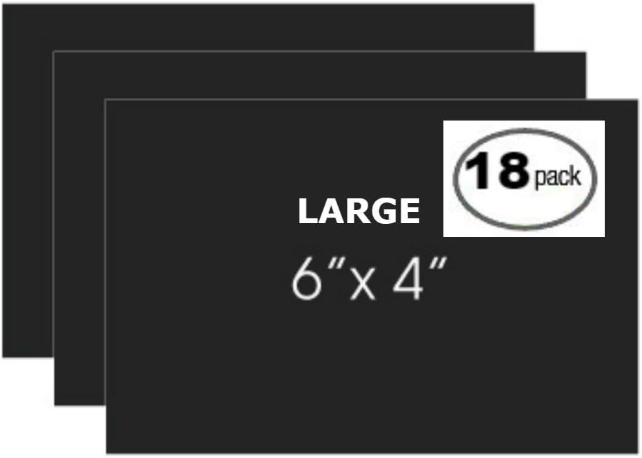 Extra Thick Large Chalkboard Labels For Big Bins Boxes Jars Containers 4x6 inch Erasable Reusable Rectangle Black Board Label Waterproof Adhesive Stickers Decal Organize Craft Gift (Pack of 18): Kitchen & Dining