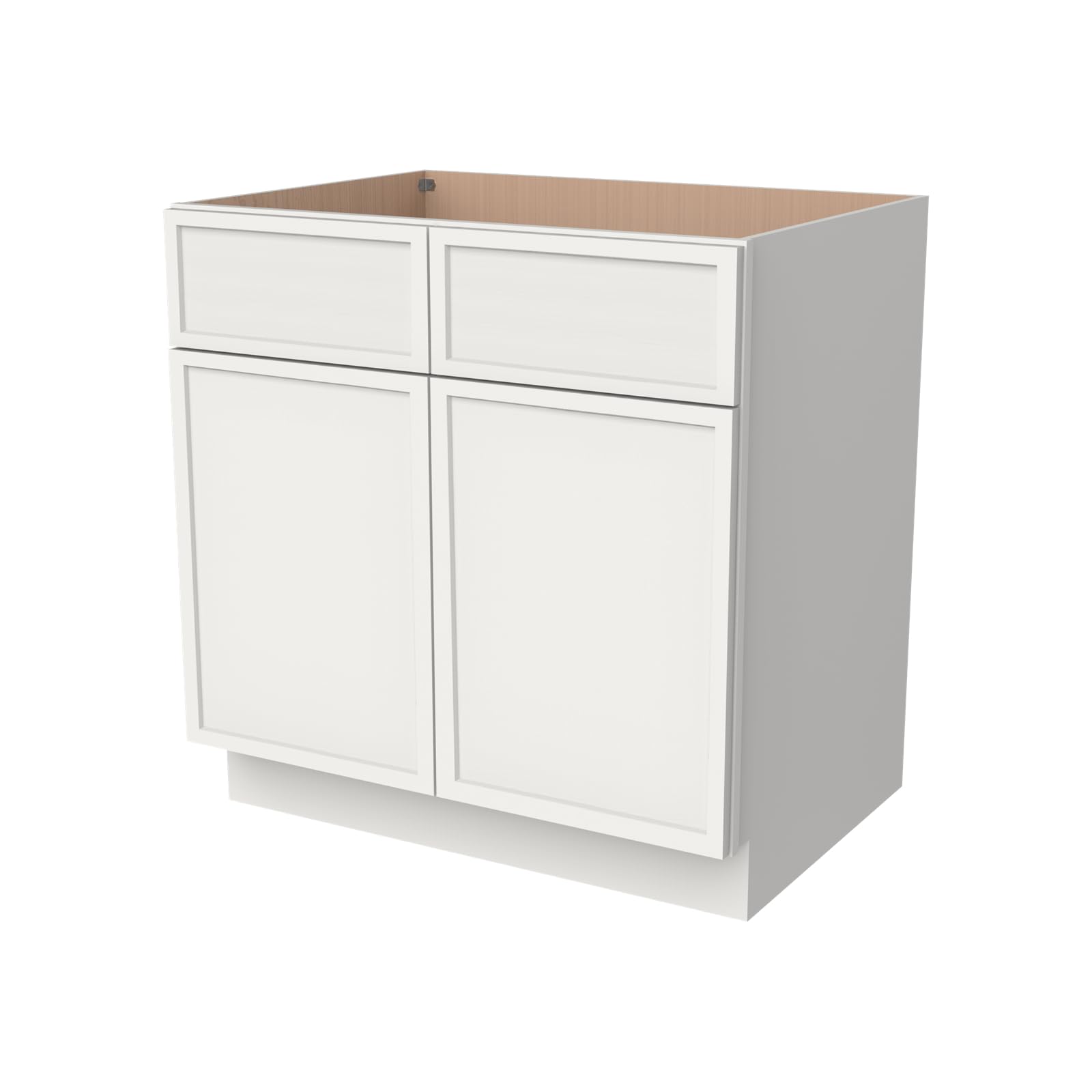Photo 1 of Sink Base Cabinet RTA, Solid Wood Frame 34.5" Height Bath Vanity with Soft Close Doors, 2 Doors 2 False Drawers for Kitchen Bathroom Office (NT-Origami White, 36" Width x 24" Depth x34-1/2" Height)