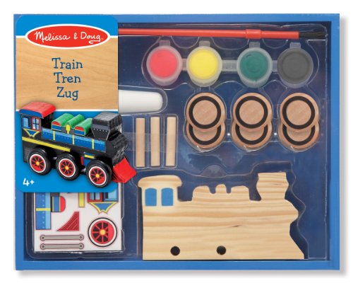 Melissa & Doug Decorate-Your-Own Wooden Train Craft Kit