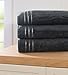 Bamboo Bath Sheet by Cariloha - Highly Absorbent - Odor Resistant - Moisture Wicking (Graphite)