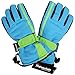 Simplicity Kid's Snow Ski Gloves Waterproof Winter Warm Mittens, Outer Space Blue, L(10-12 Years)