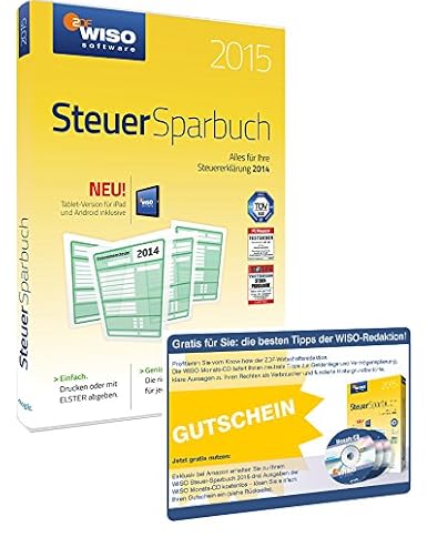 WISO Steuer-Sparbuch 2015 inklusive 3 Ausgaben der WISO Monats-CD (Frustfreie Verpackung) (exklusiv bei Amazon.de)