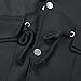 Zicac Men's Casual Fashion Military Zip Button Cotton Jacket Coat (US:L(Asian Tag 3XL),Black)
