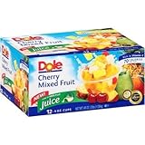 Dole Cherry Mixed Fruit Fruit Cups, 4 Oz, 12 Count
