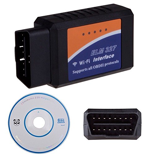 D-CLICKÂ® Newest WIFI Wirless OBD2 Car Diagnostic Reader Scanner Scan Tool for Iphone iPad iOS PC (Wifi ELM327)