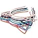 Angelakerry 10/20/50/100pcs 7 Colors Women Girls Kid Wave Point Cat Ear Hairband Metal Fabric Dress Party