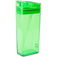 Precidio Design Drink in the Box Eco-Friendly Reusable Juice Box Container, 12 ounce, Green