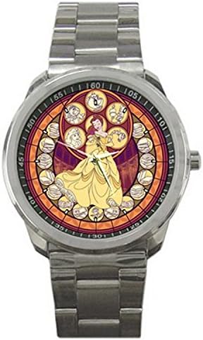 1STG031 belle beauty and the beast Disney Stained Glass sport Watch