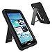 Galaxy Tab 2 7 Case KIQ (TM) Heavy Duty Hybrid Silicone Skin Hard Plastic Case Cover Kick Stand for Samsung Galaxy Tab 2 7.0 P3100 - Black / Black