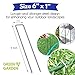 6 Inch [ 200 Pack | 11 Gauge ] Garden Landscape Staples Stakes Pins SOD | Galvanized Steel | for Weed Barrier Fabric, Ground Cover, Soaker Hose, Lawn Drippers, Drip Irrigation Tubing etc.