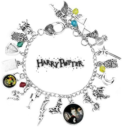 Harry Potter Bubble Logo Book Movie Theme Multi Charms Jewelry Bracelets Charm by Family Brands