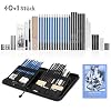 GHB 41pcs Bleistifte Skizzierstifte Set Professional Skizzieren Zeichnen Bleistift Kit Zubehöre für Künstler Anfänger Schüler MEHRWEG