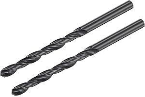 uxcell 2pcs 5.7mm Dia Split Point Tip 141mm Long High-Speed Steel Twist Drill Bit
