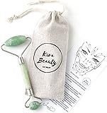 Kira Beauty Jade Roller Face Massager Anti Aging Facial Therapy - Anti Wrinkle And Skin Rejuvenate - Real Premium Handmade 100% Natural Jade Stone