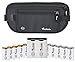Travelambo Money Belt RFID Blocking Travel Wallet Passort Holder With Bonus RFID Sleeves Minimalist Wallet (RFID sleeves black)