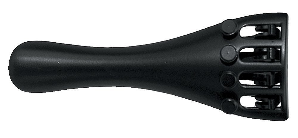 Wittner 919131P Viola Tailpiece 39.5-41.5 Hi-Tech Plastic with 4 Fine Tuners Ultralight Rosewood