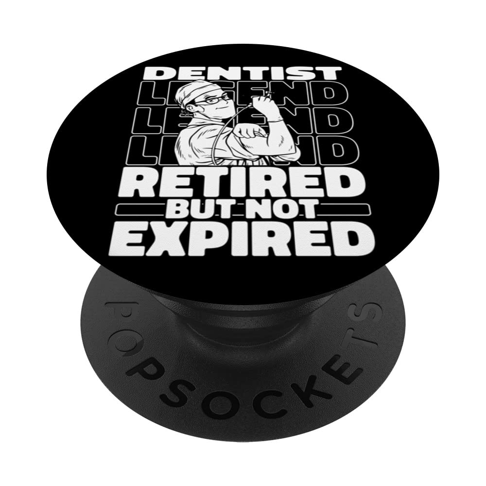 Dentist Retired Dentistry Dental - Teeth Tooth Doctor PopSockets Swappable PopGrip