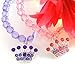 Kicko Beaded Princess Bracelets with Tiara Charm - 12 Pack - Pink and Purple Jewelry Wrist Bands - Party Favor, Fashion Accessory, Gift for Girls and Boys - 2 Inch Diameter