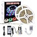 SPARKE 3528 RGB LED Strip Light 10meter/32.8feet 600 LED 60LEDS/meter Waterproof IP65 LED Light Strip 2 Reels 28 Key RF Remote Controller DC 24V 2A UL Listed Power Adapter
