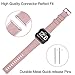 Vancle Bands Compatible with Fitbit Versa Bands for Women Men Rose Gold Silicone Wristbands for Fitbit Versa Bands/Versa Lite Bands (Rose-Gold, Small)