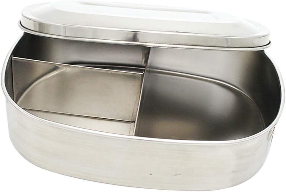 Contenedores De Alimentos De Acero Inoxidable Almacenamiento De Metal Con Tapas Selladas, Para