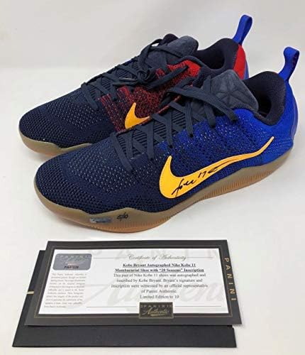 KOBE BRYANT Signed Nike Kobe II"20 Seasons" Mambacurial Shoes PANINI LE 10