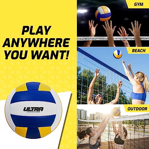 Ultra Sporting Goods Beach Volleyball Ball and Pump Official Size 5
