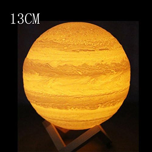 Creazy 3D USB Hand Contact Lights Jupiter Night Light LuminousTable Desk Lamp Gift (13cm)