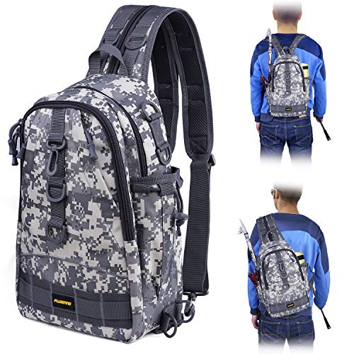 PLUSINNO Fishing Tackle Backpack Storage Bag，Outdoor Shoulder Backpack