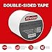XFasten Double Sided Tape Removable, 1.5-Inch by 15-Yards (Pack of 3)