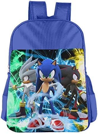 CNJELLAW So-nic Hedgehog Trippy School Bag Easy Carry Lightweight Student Backpacks Kids Bookbag Daypack