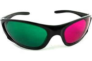 Morthome 3D Glasses for Movies 3D Print Magazines TV Anaglyph Photos (Magenta/Green)