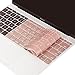 MOSISO Protective Keyboard Skin Compatible MacBook 12 Inch Retina Display, Light Pink Gold