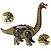 Kolobok Dinosaur Toys Park - Dino World Mini Puzzle - Jurassic Action Figures Set Predator vs Herbivore 8pcs Game Pack