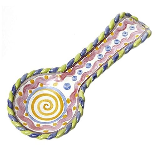 MacKenzieChilds Piccadilly Large Spoon Rest Beachfront Decor