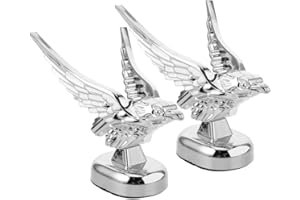 Cabilock 3D Eagle Hood Ornament Car Decoration Sticker Universal Fit Vehicle Front Exterior Emblem Auto Accessory for Christm