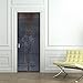 Fymural 3D Door Wall Mural Wallpaper Stickers-Old Wooden Door Self-Adhesive Vinyl Removable Art Door Decals 30.3x78.7