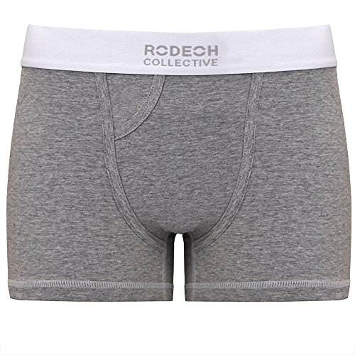 RodeoH Classic Packer Boxer Underwear - Gray Marle - FTM Transgender (S = 30-32)