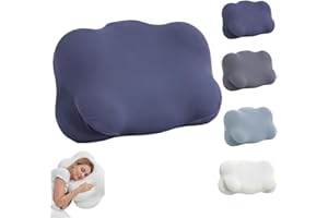 Cloud Pillow - Ergonomic Memory Foam Pillow, Adjustable 6-Zone Neck Support with Cooling Breathable Cover, for Side, Back & S