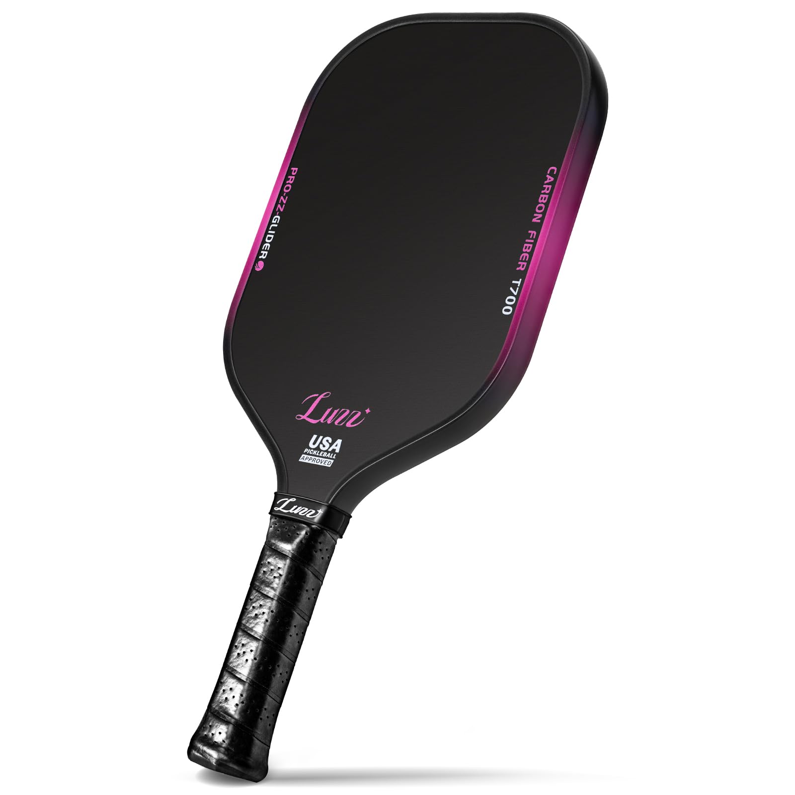 Photo 1 of Luzz Pickleball Paddle, Thermoformed Glider T700 Carbon Fiber Pickleball Paddles Friction Surface Exceptional Spin and Power 16mm Composite Pickle Ball Rackets for Players