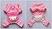 Petparty® Cute Bear Comfy Dog Pajams Dog Shirt Stripes Dog Jumpsuit Pet Dog Clothes (Pink, L)