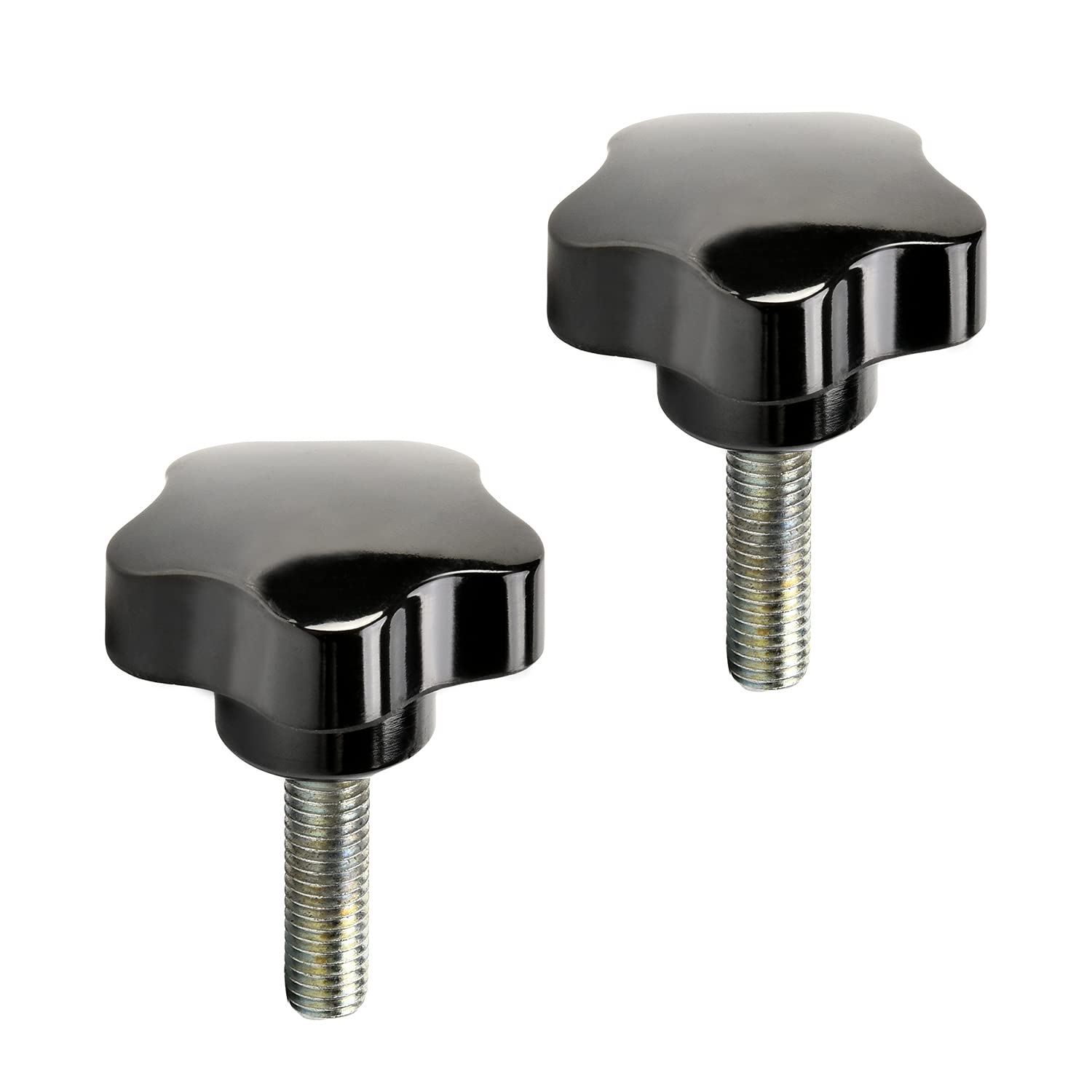 Othmro M10×35mm Male Thread Clamping Knobs Grip, 4pcs Thumb Screws Star Head Handle Knobs Tightening Screw Bakelite Knob