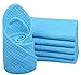Sinland Microfiber Waffle Weave Kitchen Dish Cloths Drying Cleaning Cloth 13inchx13inch 6 Pack Turquoise