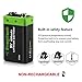 Enegitech 9V Lithium Battery, 9 Volt Battery 1200mAh Non-Rechargeable for Smoke Detector, Fire Alarm, Carbon Monoxide Detector, Metal Detector (9V 8 Pack)